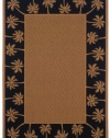 Oriental Weavers Sphinx Lanai Beige/Black Palm Trees Rug 2'5 x 4'5