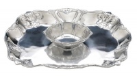 Arthur Court Fleur-De-Lis Chip and Dip Tray, 15-Inch