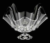 Arthur Court Fleur-De-Lis Stand with 14-Inch Acrylic Bowl