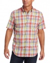 Nautica Men's Short Sleeve Seaside Madras Woven