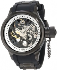 Invicta Men's 1091 Russian Diver Mechanical Skeleton Dial Black Polyurethane Watch