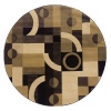 Contemporary Tones Multi 6ft. Round Area Rug