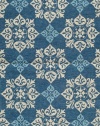 Area Rug 3x5 Rectangle Transitional Blue Color - Momeni Veranda Rug from RugPal