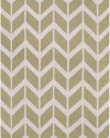 Surya Fallon Jill Rosenwald Chevron Flatweave Area Rug, 5-Feet by 8-Feet, Light Lime/Winter White