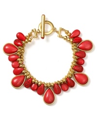 This coral bracelet from Lauren Ralph Lauren looks chic worn on its own or layered up your arm among mismatched favorites.