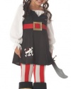 Precious Lil' Pirate Girl's Costume, Toddler M (3-4), One Color