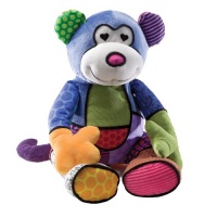 Britto by Internationally Acclaimed Artist Romero Britto for Enesco Monkey Plush