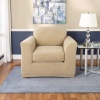 Sure Fit Stretch Squares 2-Piece Chair Slipcover, Linen