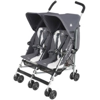 Maclaren Twin Triumph Stroller, Charcoal/Silver