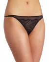 Calvin Klein Women's String Thong, Black, Small