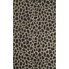 Liora Manne Seville Giraffe Hand Tufted Rug, 8-Feet Round, Black