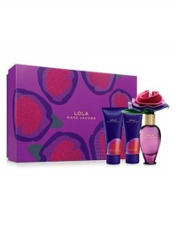 A warm floral bouquet, flirtatious with a playful wink. Relaxed, cool and confident. Lola is an intoxicating swirl of rich layers, wrapping the skin in sensuous florals blooming with a signature note of fuschia peony. Set includes: 1.7 oz. Eau de Parfum Spray, 2.5 oz. Body Lotion, and 2.5 oz. Shower Gel. 