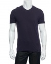 Alfani Red Men's Purple V-Neck T-Shirt