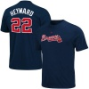 Jason Heyward Navy Majestic Name And Number Atlanta Braves Youth T-Shirt