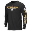 Pittsburgh Steelers Men's Long Sleeve T-Shirt - NFL Mens Primary Receiver III Tee Black