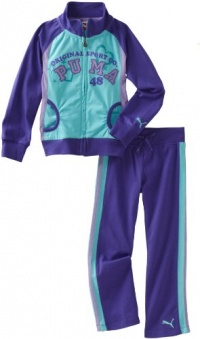 Puma - Kids Girls 2-6X Little Jacket And Pant Set, Purple, 5