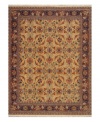 The Brighton area rug from the English Manor Collection is the epitome of style, graced with lush blossoms, orderly palmettes and lattice stems and vines. Woven of incredibly soft New Zealand wool with a cotton foundation for added strength. Finished with Karastan's patented Luster-Wash™ process for an antique-like find, perfect for any home.