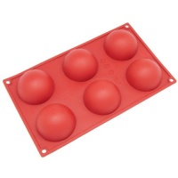 Freshware 6-Cavity Half Sphere Silicone Mold and Baking Pan