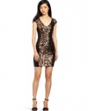 French Connection Women's Moonray Sequin Dress, Black, 10