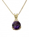 Effy Jewlery 14K Yellow Gold Amethyst and Diamond Pendant, 1.50 TCW