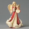 Enesco Heart of Christmas Angel Sewing Teddy Bear Wings Figurine, 7.72-Inch