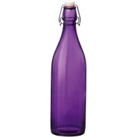 Bormioli Rocco Giara Violet Glass Bottle With Stopper