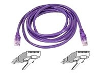 Belkin 7ft CAT5E Purple Patch Cord Snagless