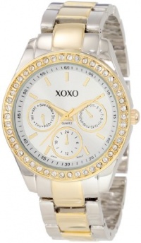 XOXO Women's XO5429  Rhinestone Accent Two-Tone Bracelet Watch