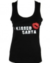 INC International Concepts Petite Black I Kissed Santa Tank Top PM