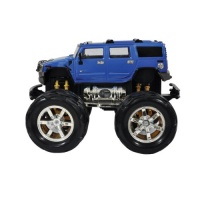 Radio Road Toys 1:26 Scale Hummer with Monster Truck Wheels, Blue