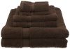 Pinzon Basics 100-Percent Egyptian Cotton 725-Gram 6-Piece Towel Set, Cocoa