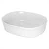 CorningWare French White 1-1/2-Quart Oval Dish