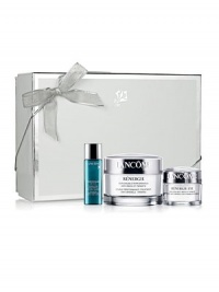 A unique firming and anti-wrinkle effect helps fortify skin to make it visibly plumper and smoother. Gift Set Contains: Renergie Cream, 1.7 oz.; Renergie Eye 0.5 oz. and Visionnaire, [LR 2412 4%] 0.23 oz. 