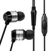 V-MODA Faze In-Ear Noise-Isolating Metal Headphone with Universal One-Button Mic (Nero)