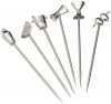 Prodyne MP-9 Stainless Steel and Pewter Martini Picks, Set of 6