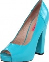 Betsey Johnson Women's Betty-N Platform Pump,Teal Neon,6 M US