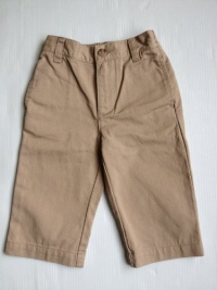 Ralph Lauren Polo Pony Toddler Philip Khaki Classic Chino Pants, Size 12 Months