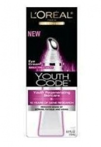 L'Oreal Paris Youth Code Regenerating Skincare Eye Cream Daily Treatment, 0.5 Ounce