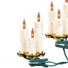 Kurt Adler 15-Light Triple Candle Light Set with Ivory Candle Shaft