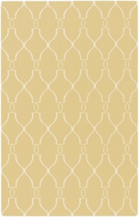 Area Rug 5x8 Rectangle Transitional Yellow Color - Surya Fallon Rug from RugPal - FREE Shipping