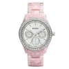 Fossil Women's ES2791 Pink Plastic Quartz Watch with White Dial