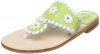 Jack Rogers Palm Beach Thong Sandal (Toddler/Little Kid/Big Kid),Lime/White,10 M US Toddler