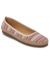 Bring a bit of island flair to everyday. Cabana-inspired stripes spice up the fabric of the breezy Soloist espadrille flats by Aerosoles.