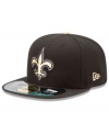 Top of your head sporting your love for football in this New Orleans Saints cap by New Era.