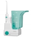 Grin & care for it. Keep your smile in shape with this powerful water jet, a cordless and compact solution to having the brightest pearly whites wherever you go. Flushing out plaque and food debris, this water jet features a range of settings to help reverse gingivitis and prevent gum disease. Model WJ3CS.