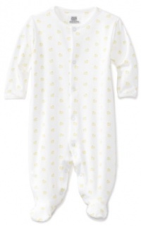 Noa Lily Unisex-Baby Newborn Duck Themed Footie, White, 9 Months