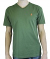 Polo Ralph Lauren Men's V-Neck Short Sleeve T-Shirt Jungle Green PRL