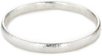 GURHAN Midnight White Sterling Silver Hammered Bangle Bracelet