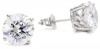 Myia Passiello Essentials Swarovski Zirconia 3 Carat Round Stud Earrings