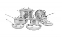 Cuisinart 77-11G Chef's Classic Stainless 11-Piece Cookware Set